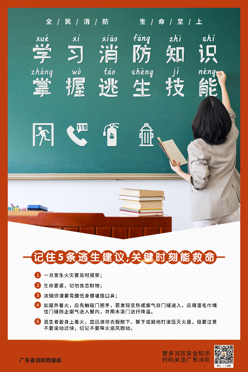 學習消防知識 掌握逃生技能
