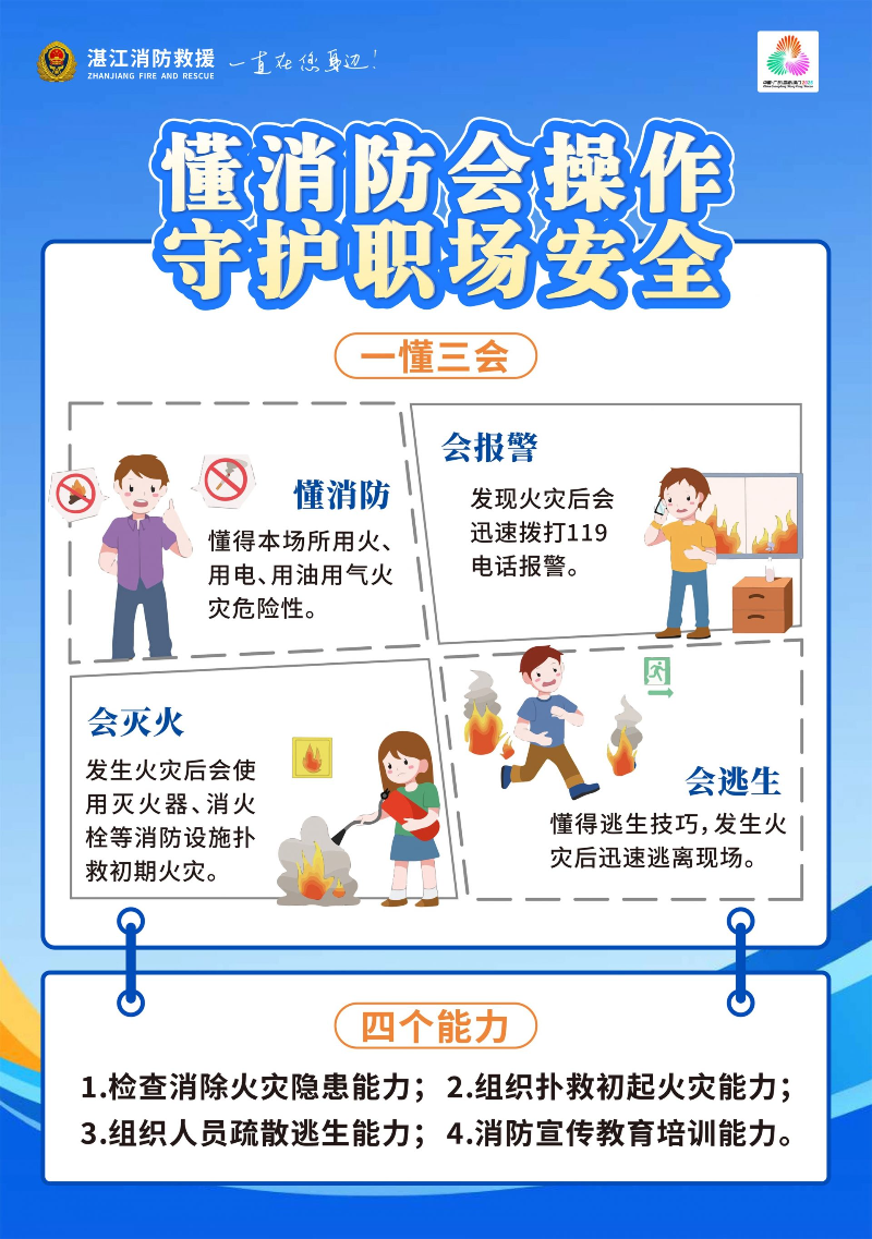 懂消防會(huì)操作 守護(hù)職場安全